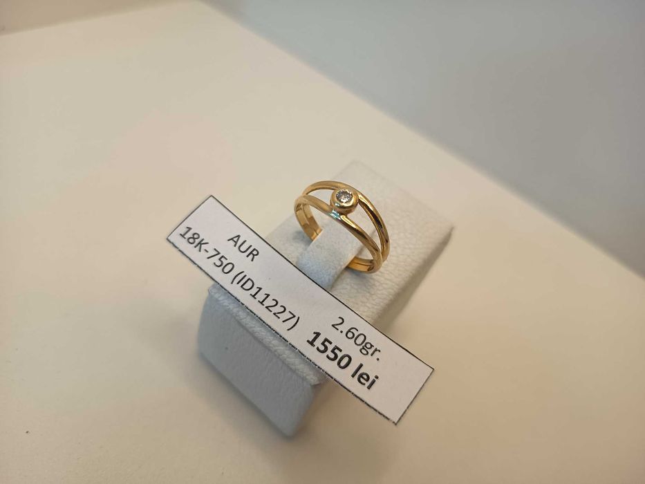 Inel aur 18 Karate cu diamant (2.60 grame) ID11227