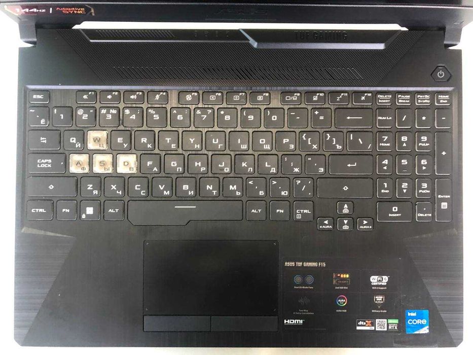Продажа запчастей ноутбука ASUS TUF Gaming F15 FX506HM (RTX 3060)