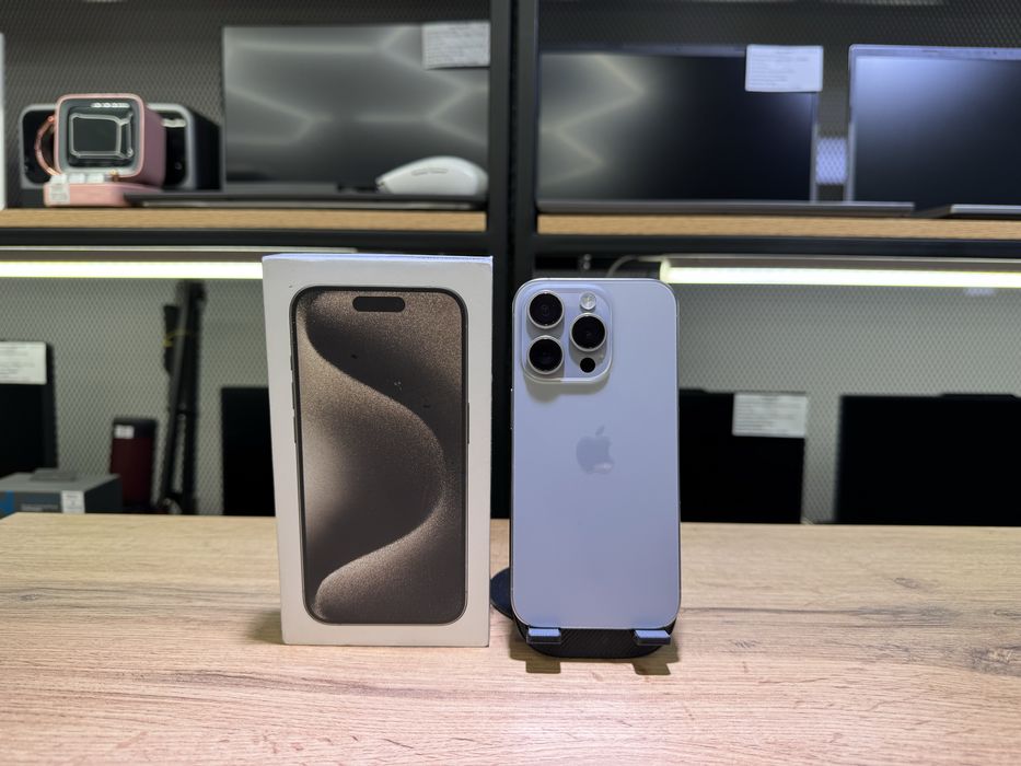 iPhone 15 Pro, 128 GB, Natural Titanium, АКБ94%, 1402/А10