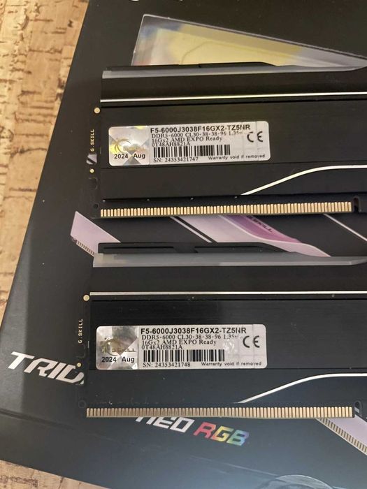 Рам памет G.SKILL Trident Z5 Neo RGB 32GB (2x16GB) DDR5 6000MHz CL 30