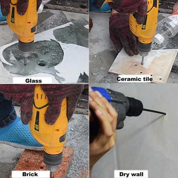 Set 7 buc de Burghiu Sticla,Ceramica,Gresie,Faianta 3 4 5 6 8 10 12 mm