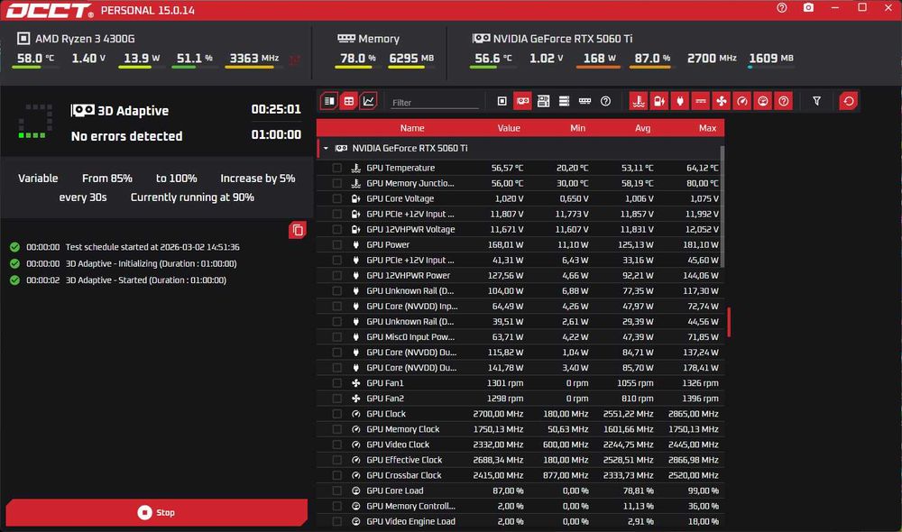 Видео карта Palit Infinity RTX 5060ti 16GB GDDR7, Nvidia GeForce