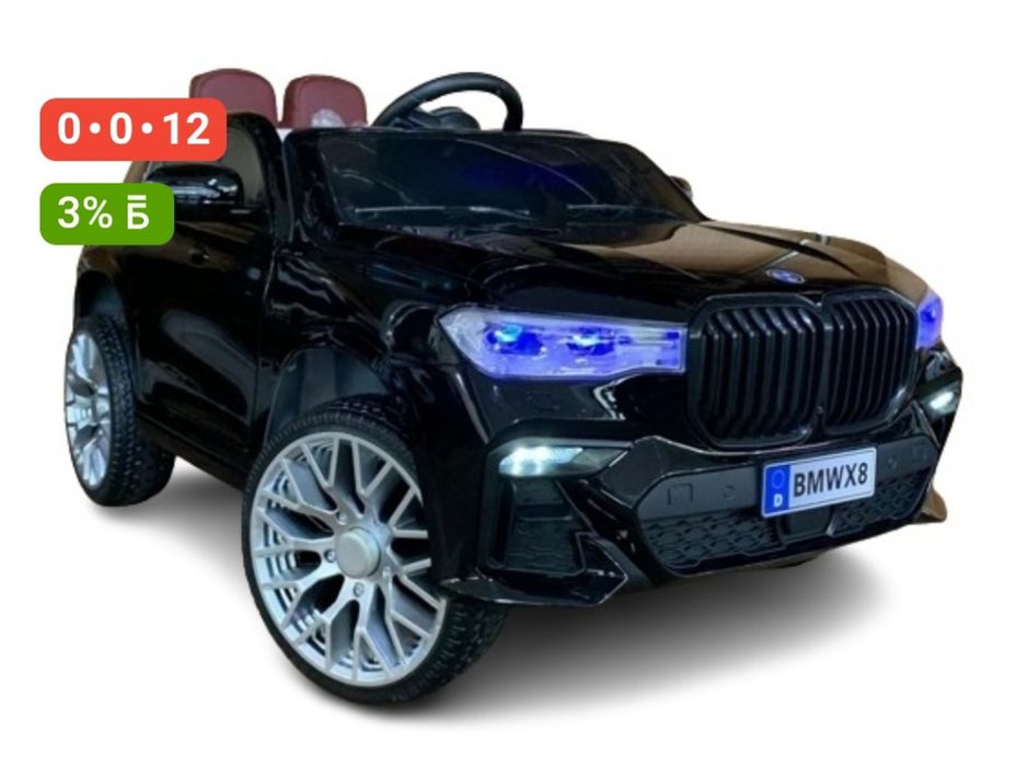 Электромобиль BMW черный