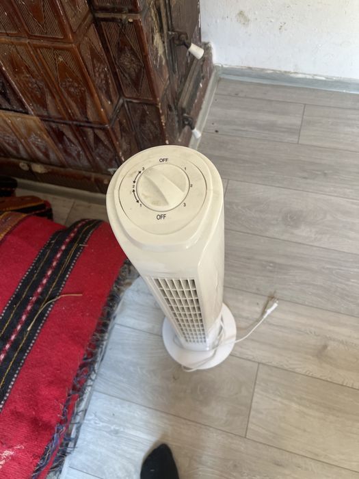 EQUATION Ventilator turn Tower 2, 42 W, H 81 cm, alb