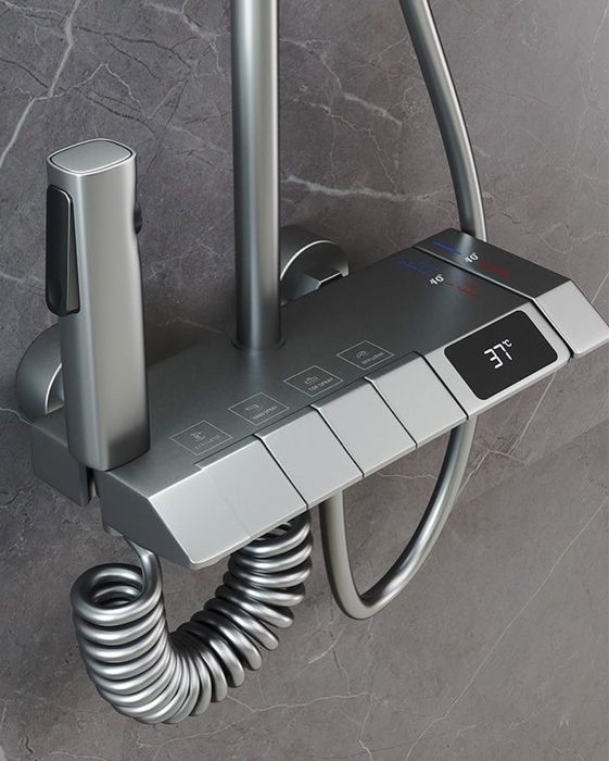 Душевая гарнитура 4 в 1 с термостатом