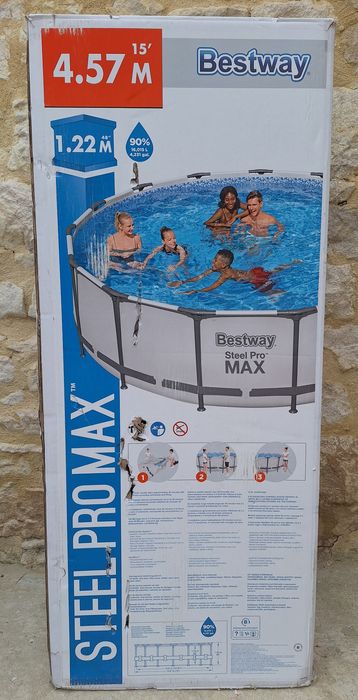 Сглобяем басейн Bestway Steel Pro Max с пясъчна филтърна система