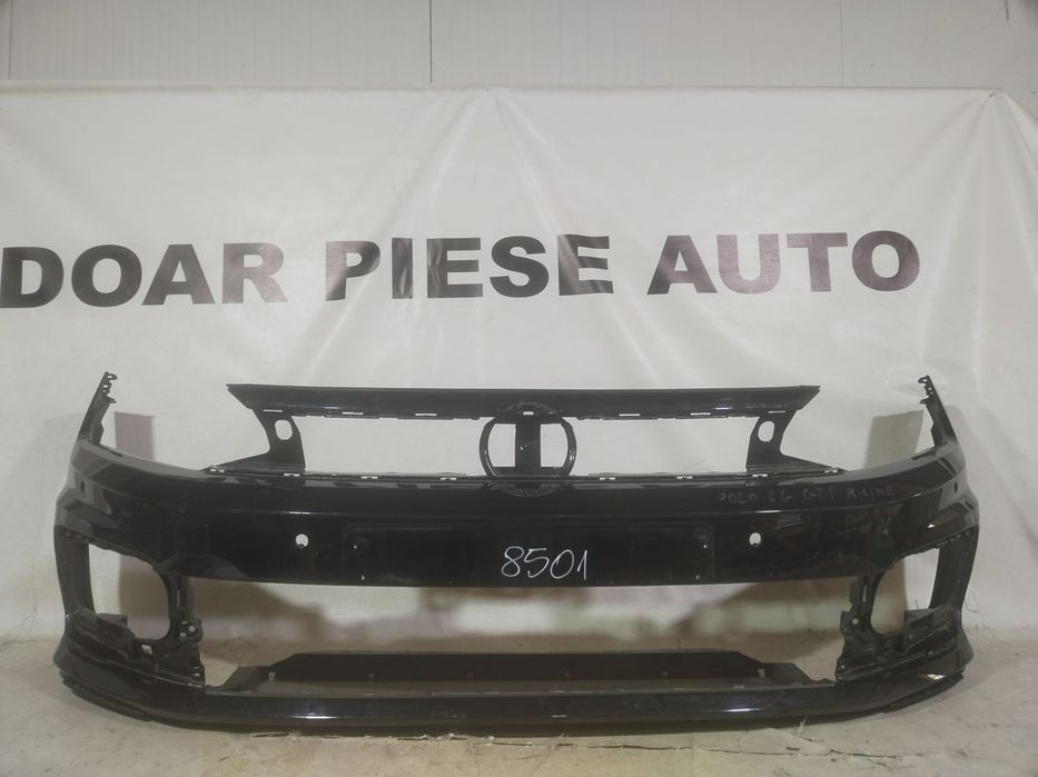 Bara fata VW Polo GTI, R-Line, 2017, 2018, 2019, 2020, 2021, cod origine OE 2G0807221J, cu gauri pentru senzori de parcare (4).