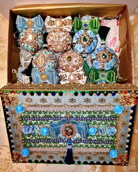 Подарочный набор ёлочных шаров