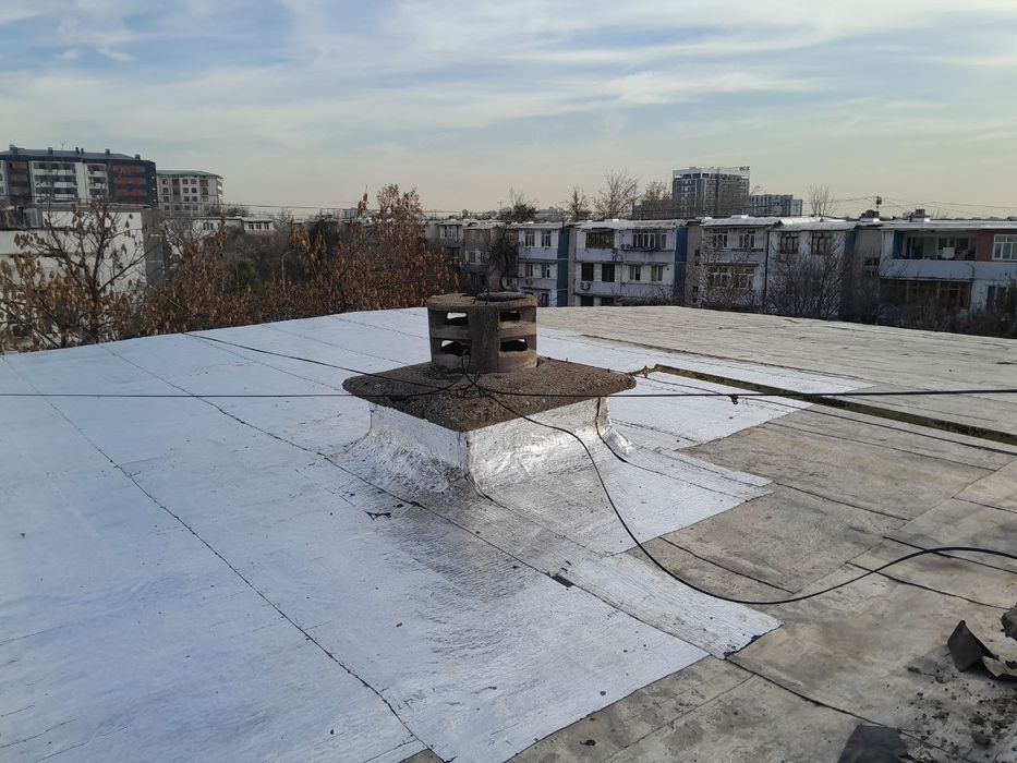 Ремонт крыш! Гидроизоляция. Tom yopish! Profnastil. Gidroizolyatsiya