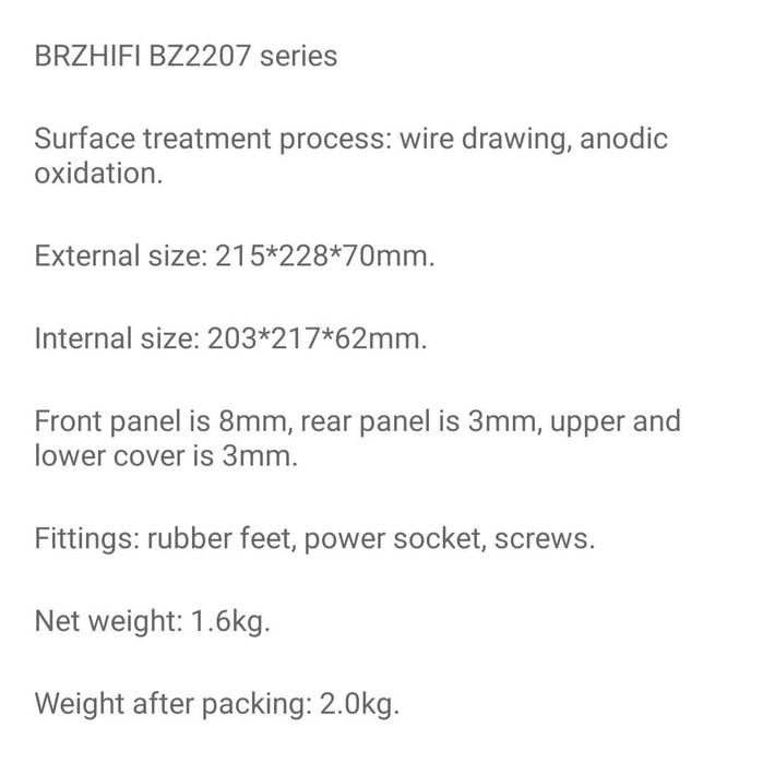 Cutie aluminiu audio Hi-Fi DIY