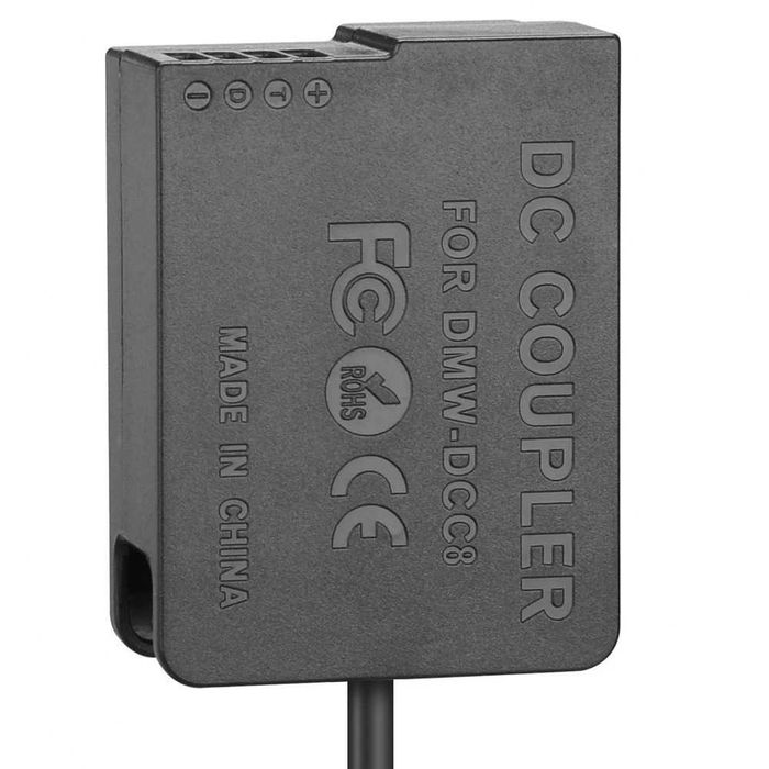 Alimentator priza DMW-DCC8 BLC12 pentru camera Panasonic Lumix GH2 GX8 G80 G81 G85 FZ200 FZ300 FZ1000 FZ2000 FZ2500 G5 G6 G7 G70