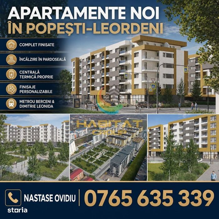 Apartamente noi complet finisate Metrou Berceni–Dimitrie Leonida!