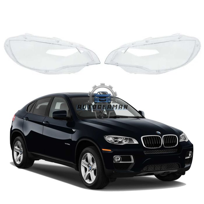 Капаци фарове BMW X6 Series E71 LED (06-14) стъкло фар крушки БМВ Х6 Серия Е71 ЛЕД xenon