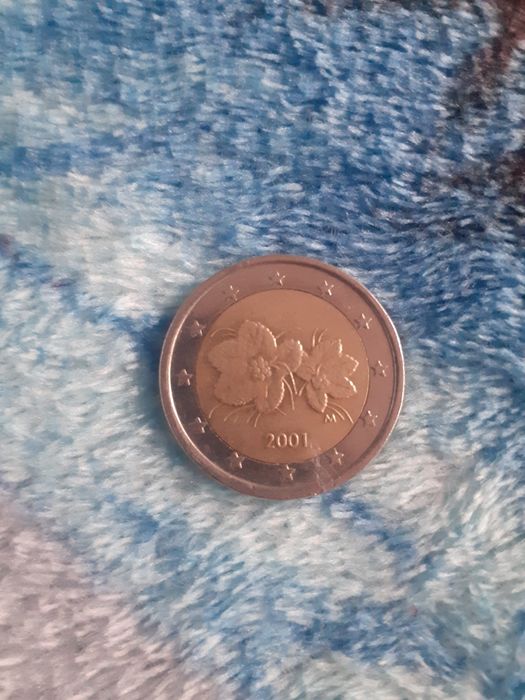 Monedă 2 Euro Anul 2001 Rară