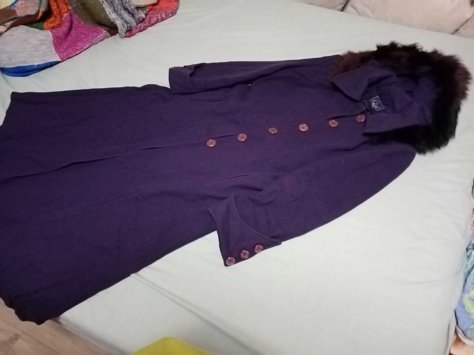 Лилаво палто, размер М