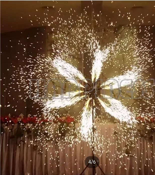 Вращающиеся холодные фонтаны