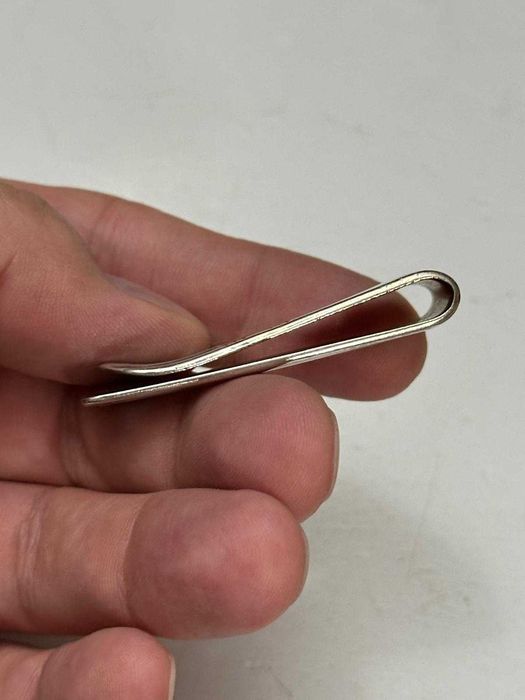 CLEMA BANI ARGINT 925 + Placuta aur 750 - Money Clip - Vintage !