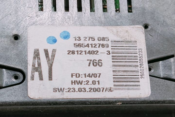 Display bord 13275085 Opel Zafira B seria