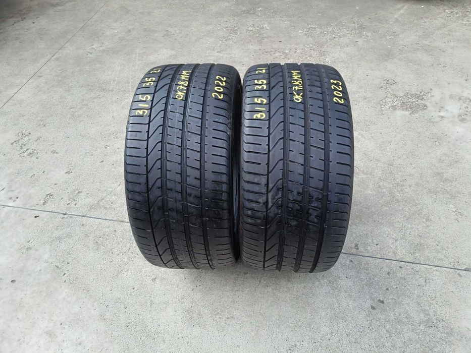 Doua anvelope de vara 315 35 21 pirelli p zero profil 7,8 mm dot 2023