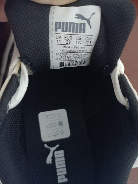 Новые детские кроссовки puma