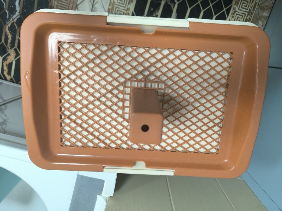 Лоток собачий со столбиком