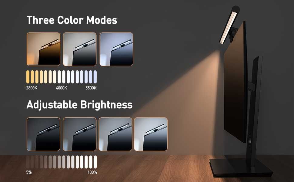 Baseus i-Wok 2 lamp for monitor with touch panel