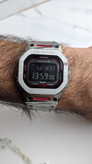 Ceas G-Shock gw-b5600bc-1ber mod TVA Solar Multiband6