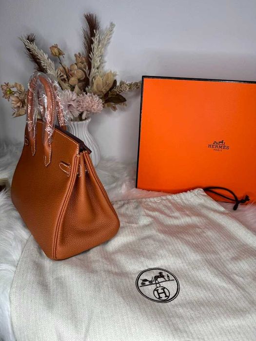 Geanta Hermes Birkin-piele naturala 100% prezentare completa