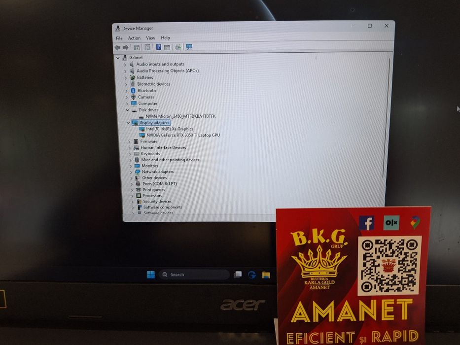 Acer Aspire 7 Amanet BKG