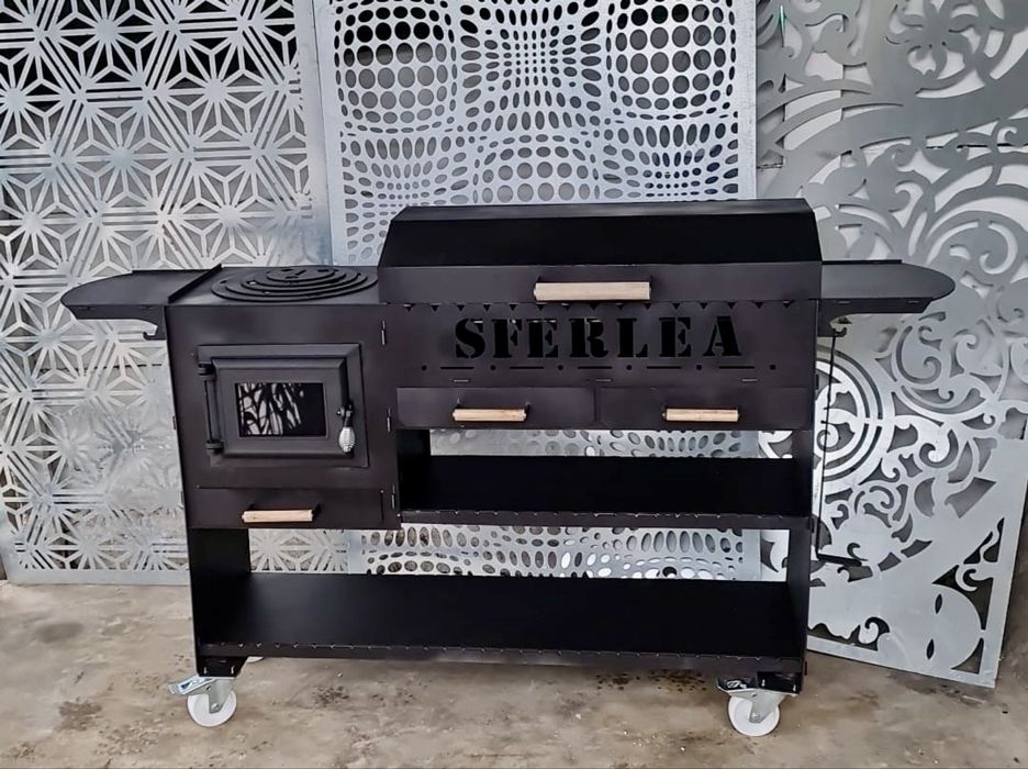 Gratar cu suport ceaun otel 3mm