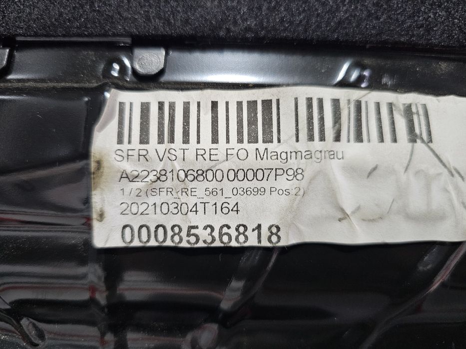 Parasolar usa dreapta spate Mercedes S Class W223 Long cod A2238106800