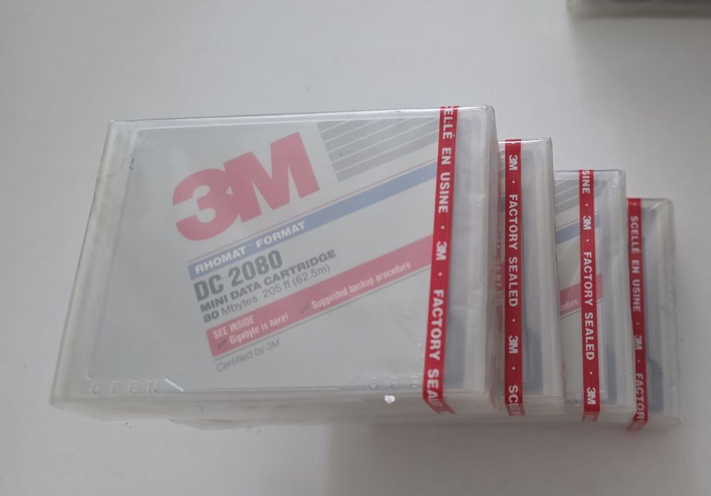 Lot Casete Backup Date Retro - QIC / Travan (HP, Sony, 3M, BASF) Noi și Folosite