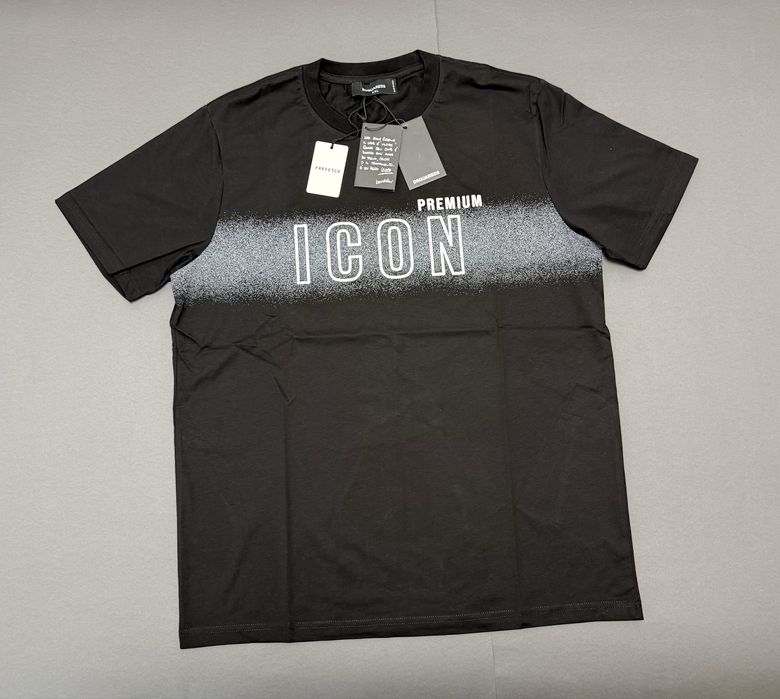 Tricou Dsquared2 - culoare neagră - nou cu etichete.