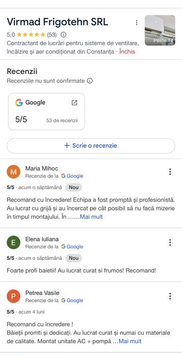 Montaj aer conditionat