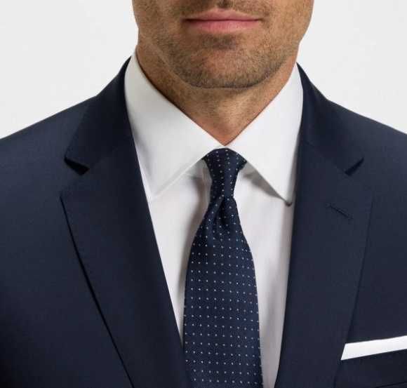 Sacou blazer slim 48 M Hugo Boss lana Guabello Super 120's dark navy