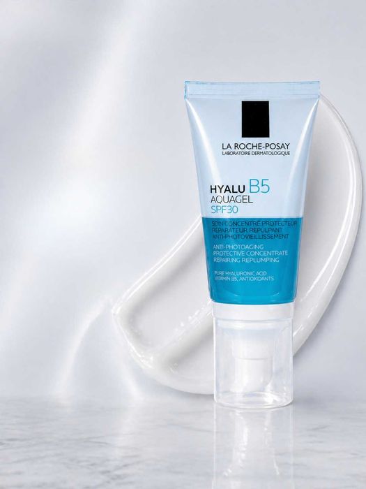 La Roche-Posay Hyalu B5 Aquagel SPF30 namlaydi, tekislaydi
