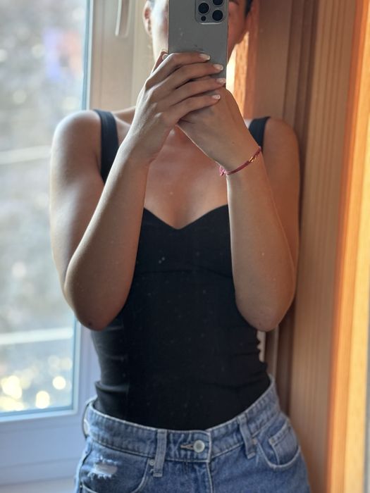 Дамско черно боди Zara, чисто ново
