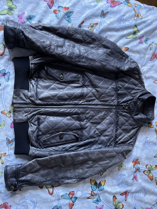 Geaca de piele Massimo Dutti