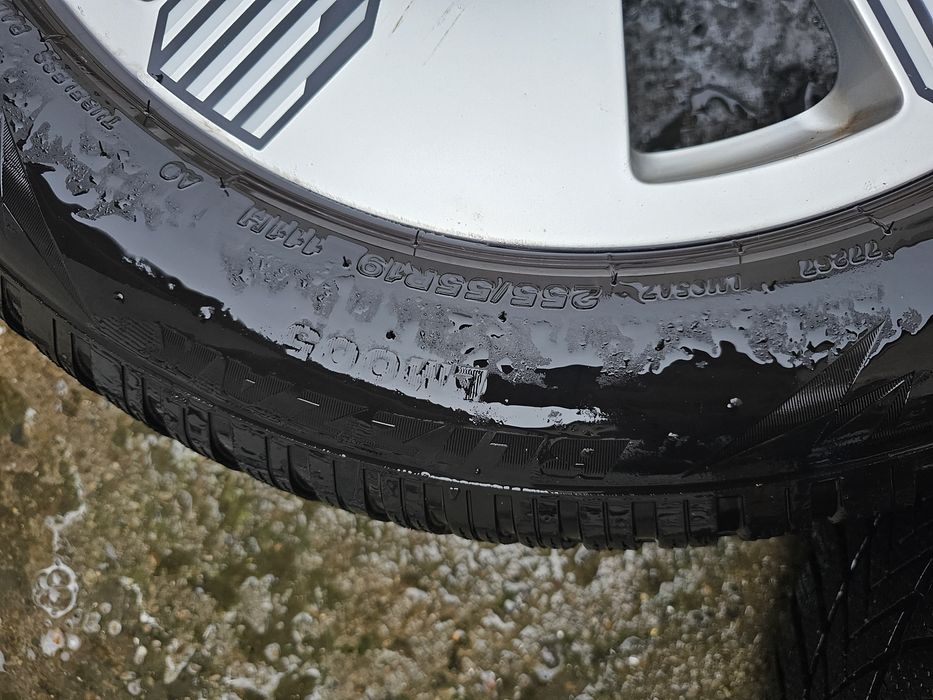 Jante originale Audi Q7 + Anvelope iarna dot 2022 - 255 55 19