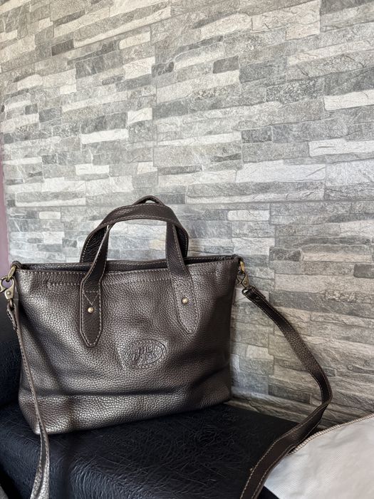 The Bridge Дамска кафява кожена чанта от естествена кожа