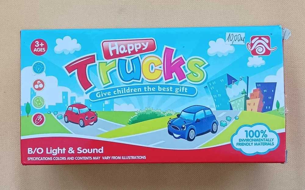 Детска движеща се, светеща и издаваща звуци играчка - камионче кран