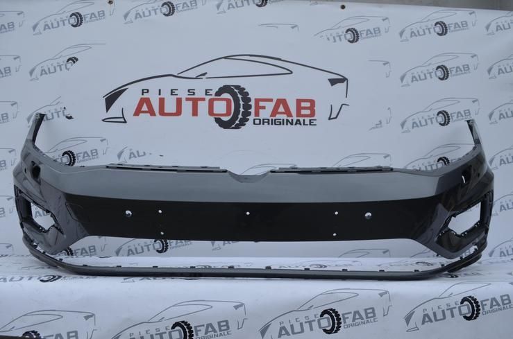 Bara fata Volkswagen Golf 7 Facelift R-Line an 2017-2019 cu gauri pentru 6 senzori si spalatoare f