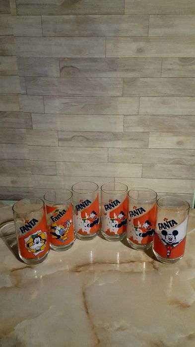 pahare de sticla Fanta