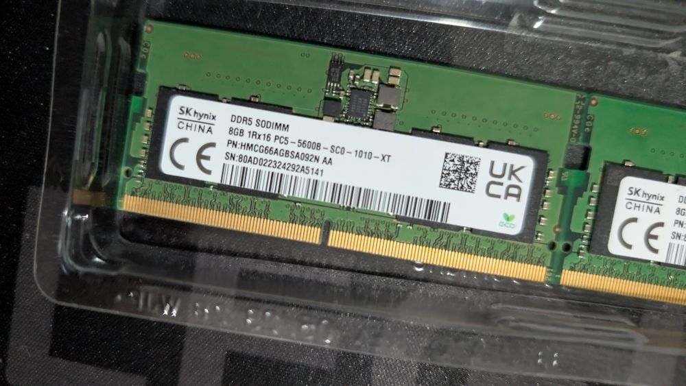 Kit RAM laptop SK Hynix 16GB (2x8GB) DDR5 5600MHz SO-DIMM
