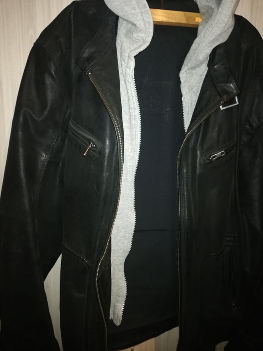 Мъжко спортно  яке естествена кожа размер XL