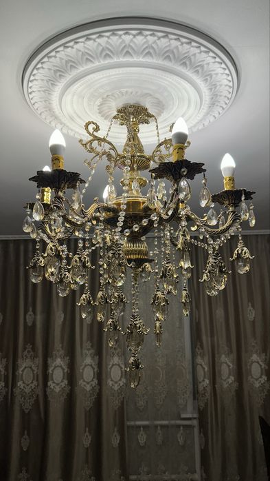 Люстра горный хрусталь