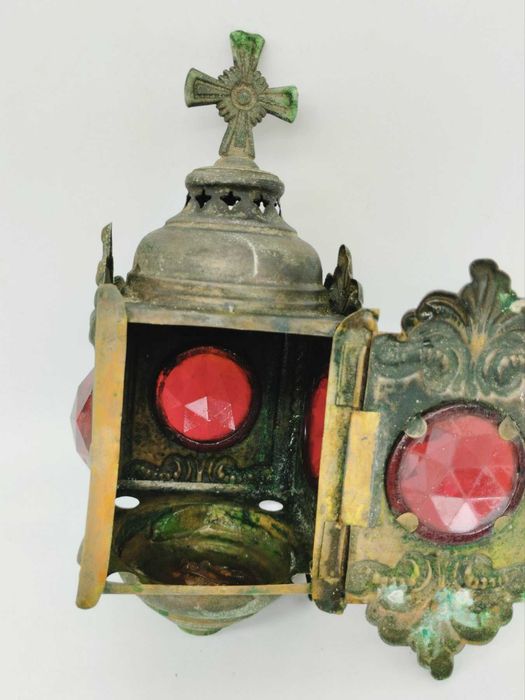 Изключително рядък и красив свещник - Италия - 1800-1850