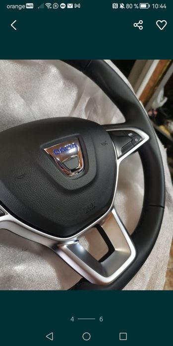 Volan complet cu airbag nou, original Logan, Sandero,Mcv,Lodgy, Duster