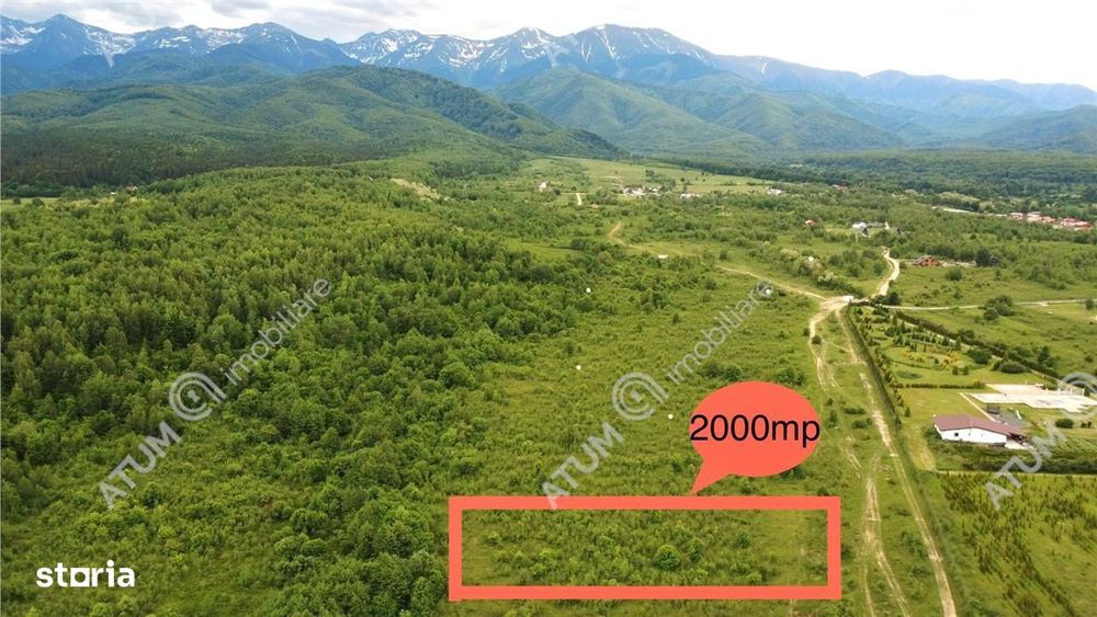 Teren extravilan 2000 mp in Porumbacu de Sus din Sibiu