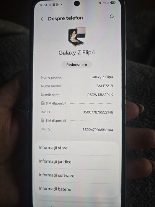 Telefon  galaxy Z Flip 4